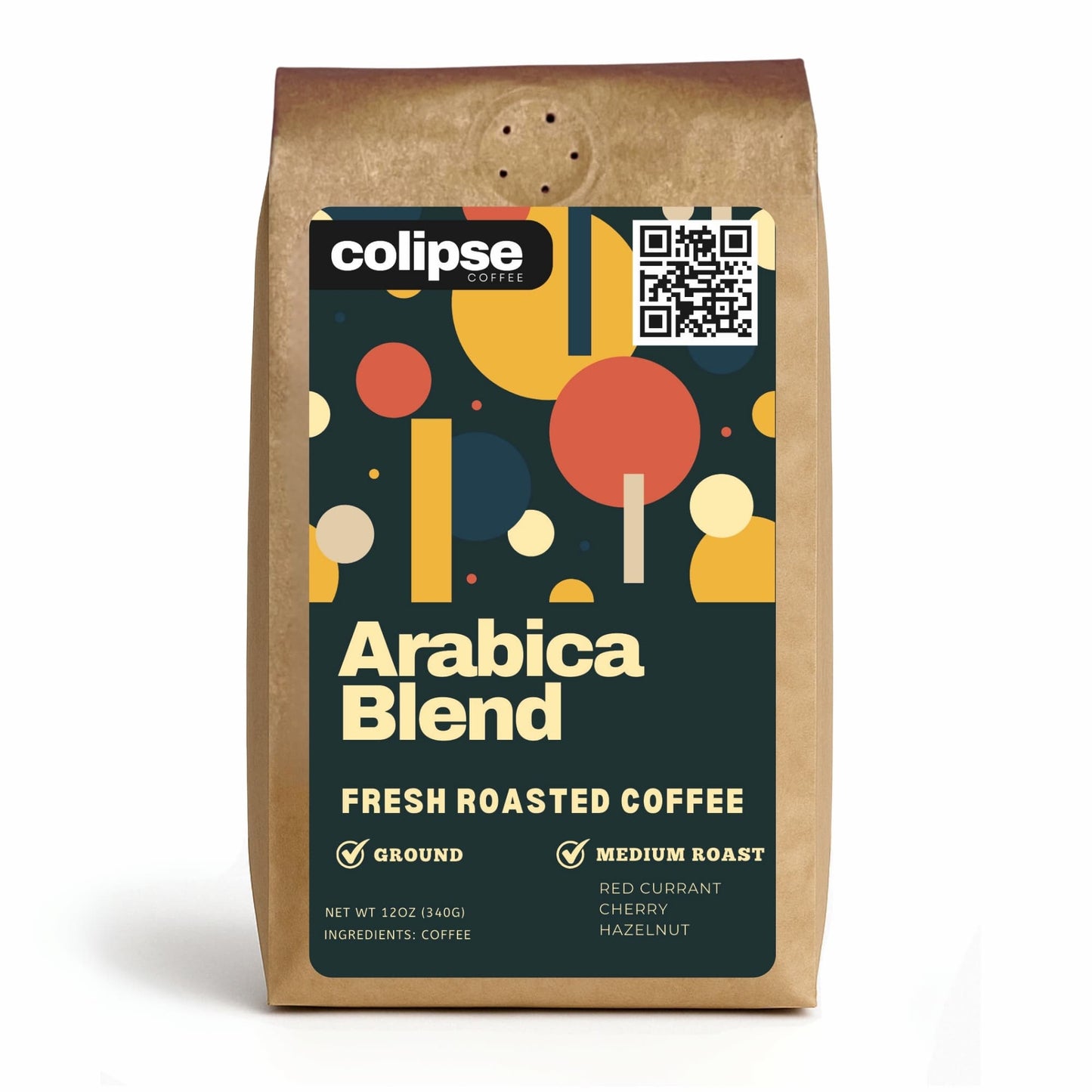 Colipse Arabica coffee grounds for a clean, flavorful brew.