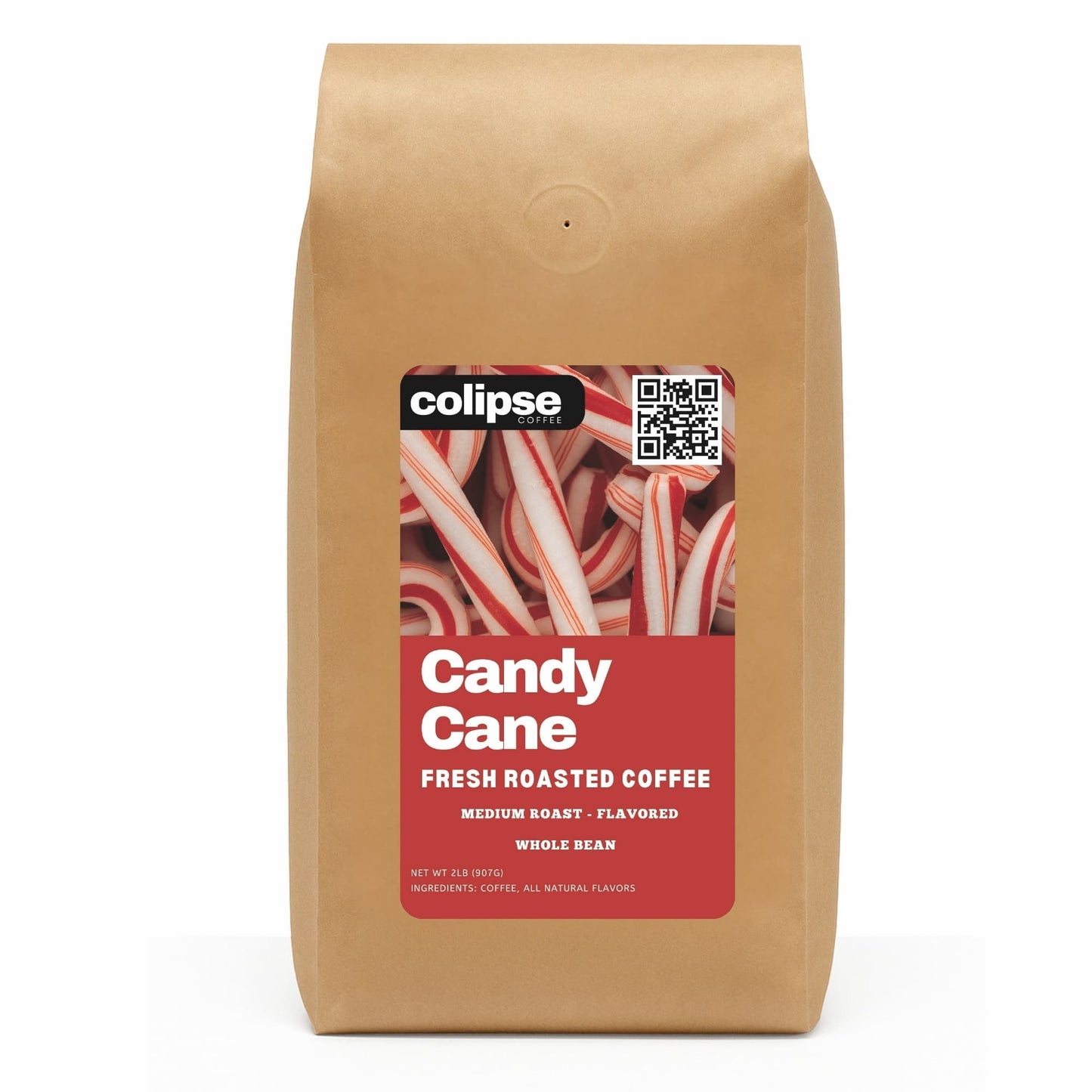 Candy Cane Whole Bean Coffee 2 lb from Colipse