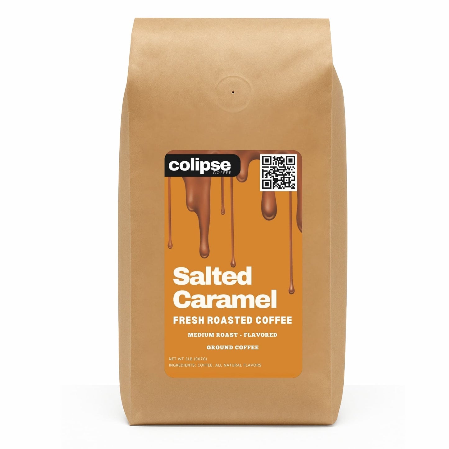 Salted Caramel Ground Coffee 2 lb from Colipse