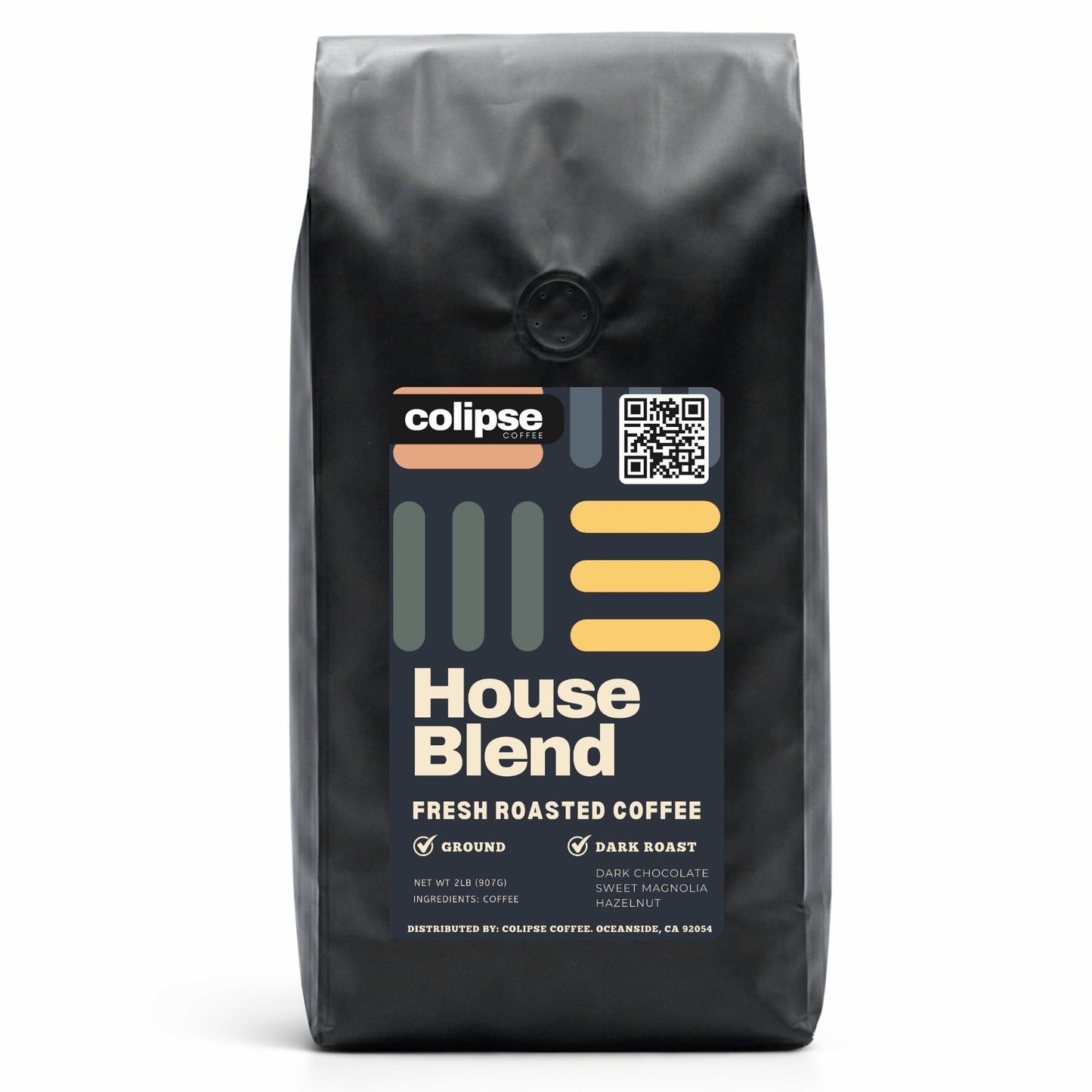 Colipse House Blend coffee bag on a white background