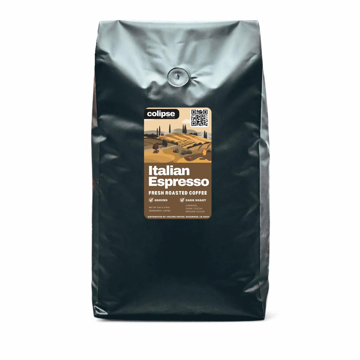 Colipse Italian Espresso coffee bag on a white background