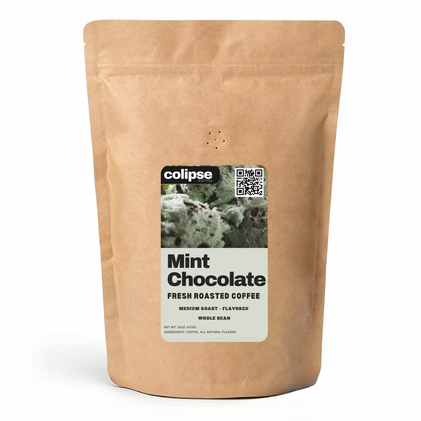 Mint Chocolate Whole Bean Coffee 16 oz from Colipse