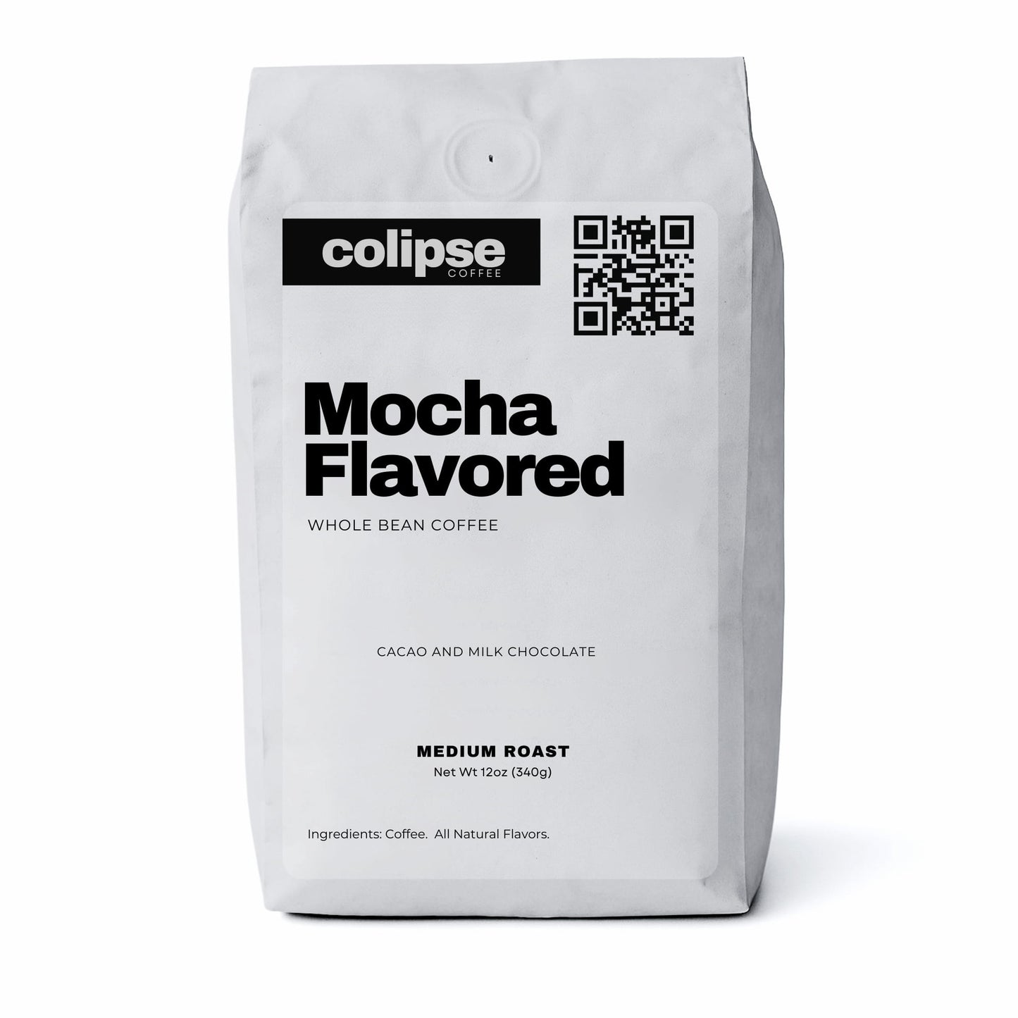 12 oz bag Colipse mocha flavored coffee beans