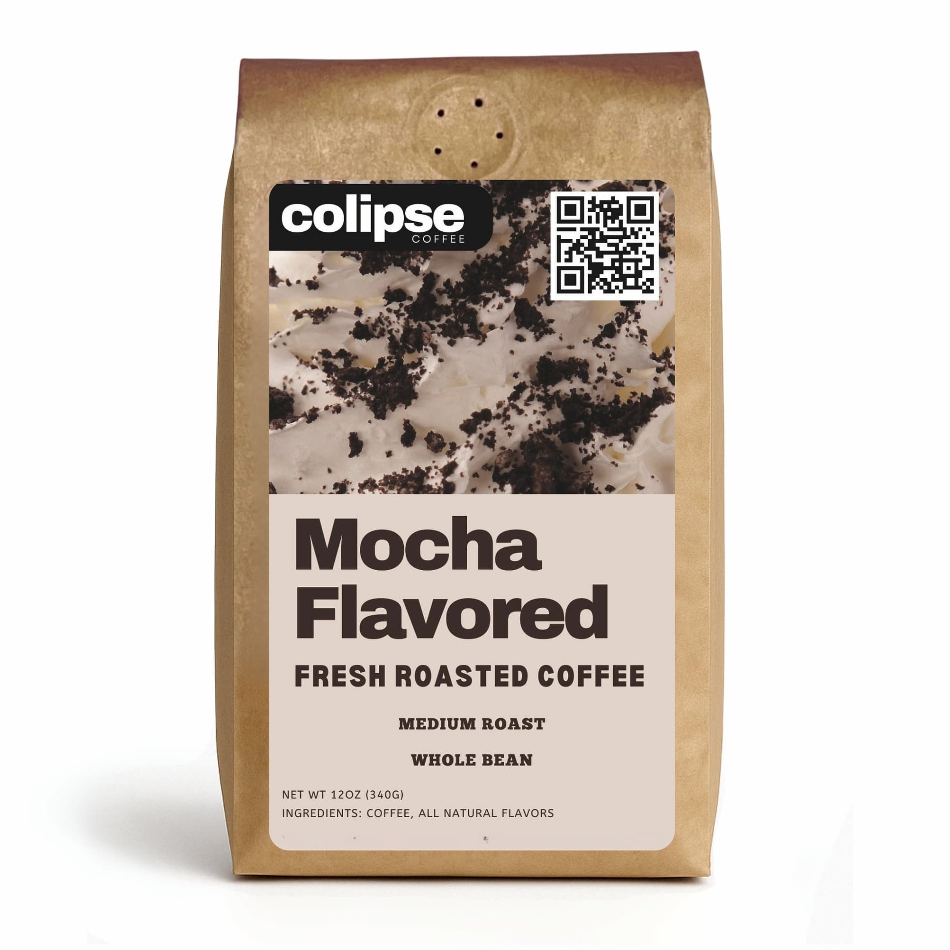 Mocha Whole Bean Coffee 12 oz from Colipse