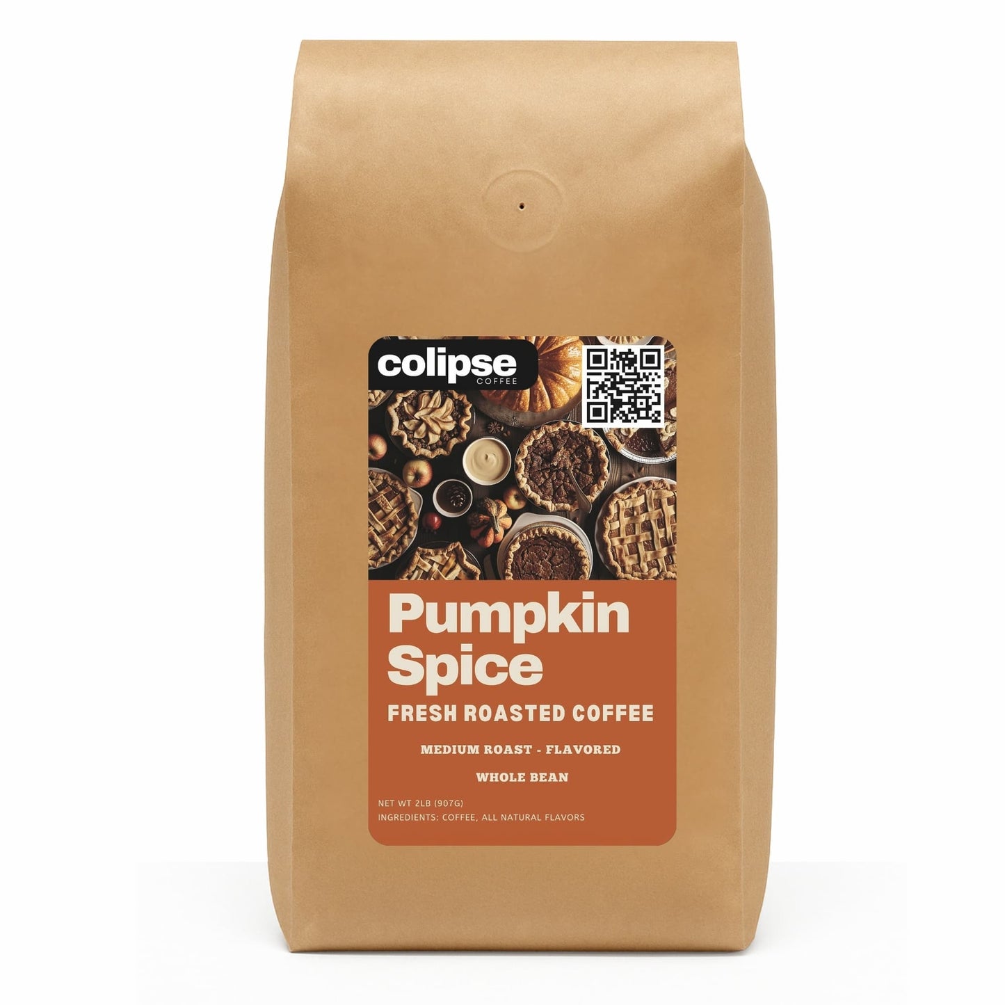Pumpkin Spice Whole Bean Coffee 2 lb from Colipse