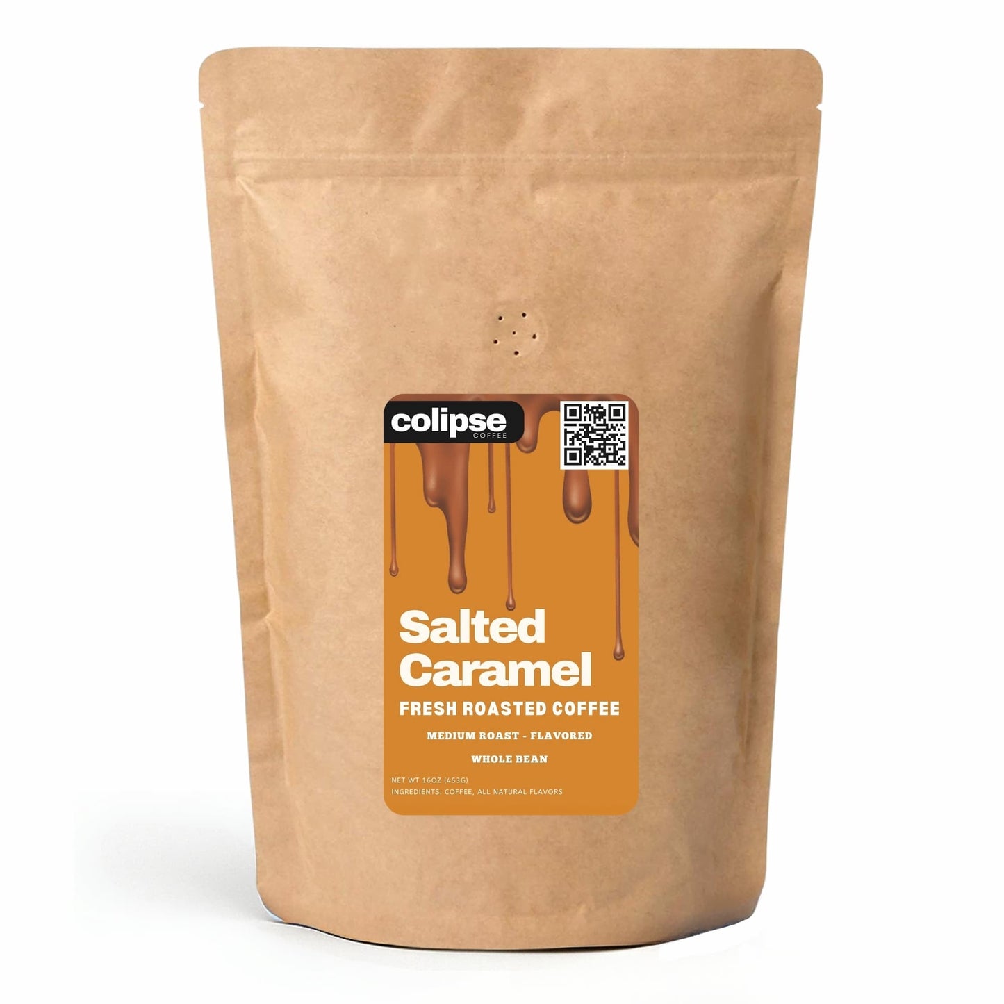 Salted Caramel Whole Bean Coffee 16 oz from Colipse