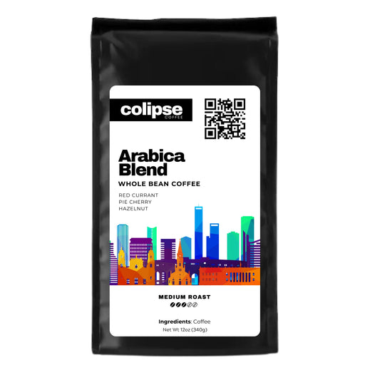 image of arabica whole beans coffee bag