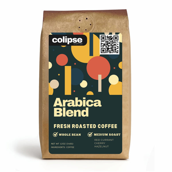 Colipse Arabica whole bean coffee bag, offering a rich and balanced profile.