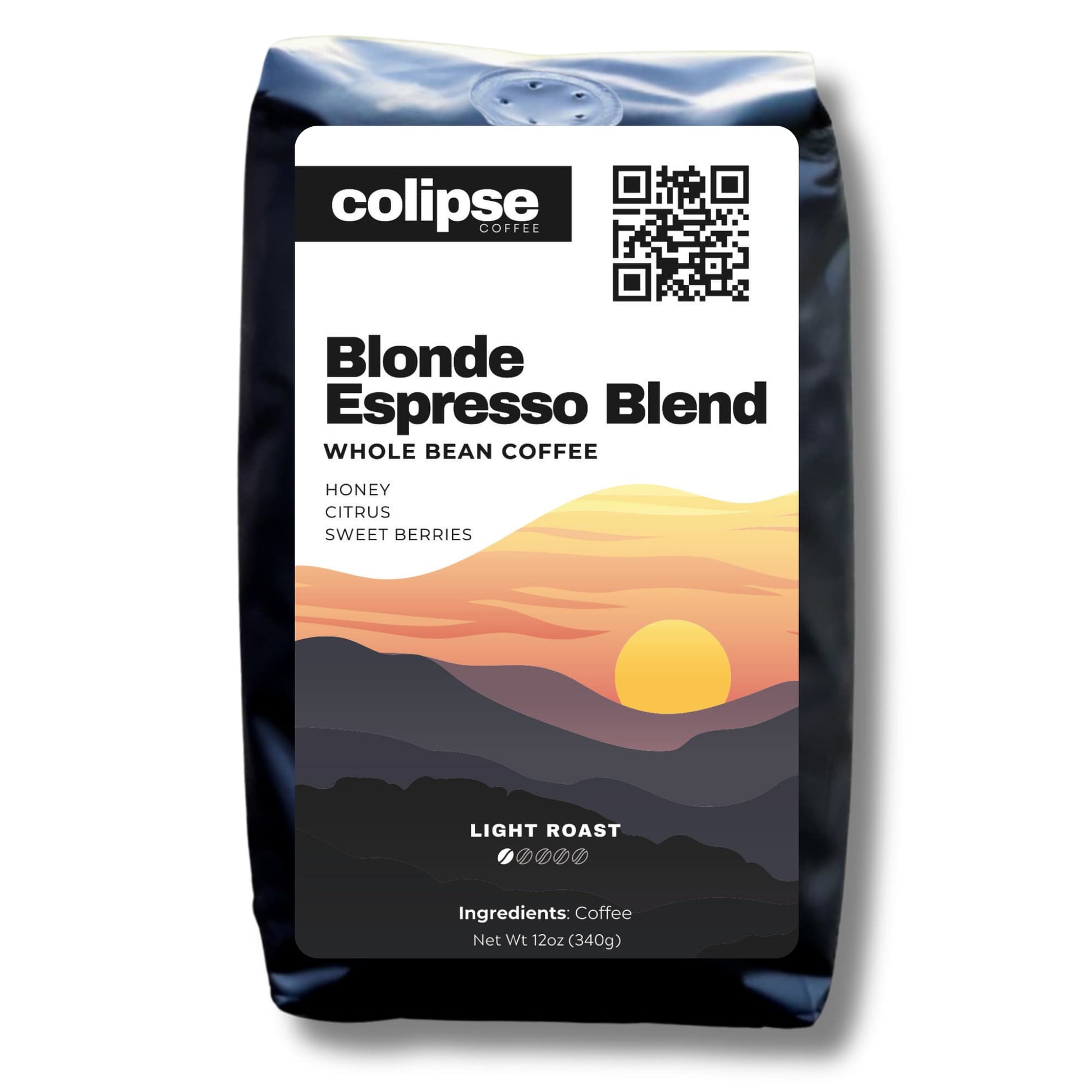 Colipse Blonde Espresso whole bean coffee bag with a bright, smooth profile.