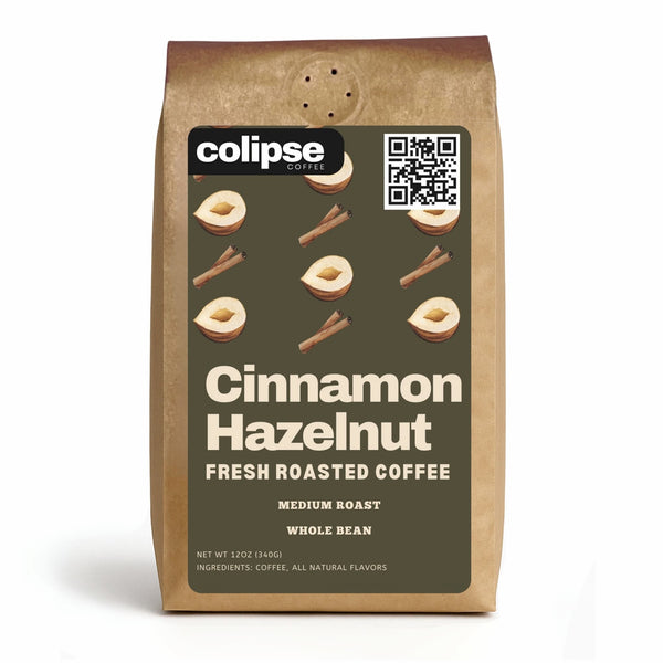 Cinnamon Hazelnut Whole Bean Coffee 12 oz from Colipse