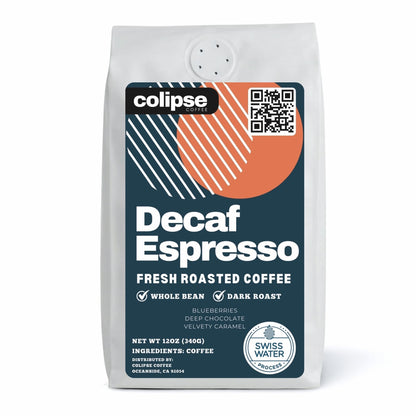 12 oz bag colipse decaf espresso beans