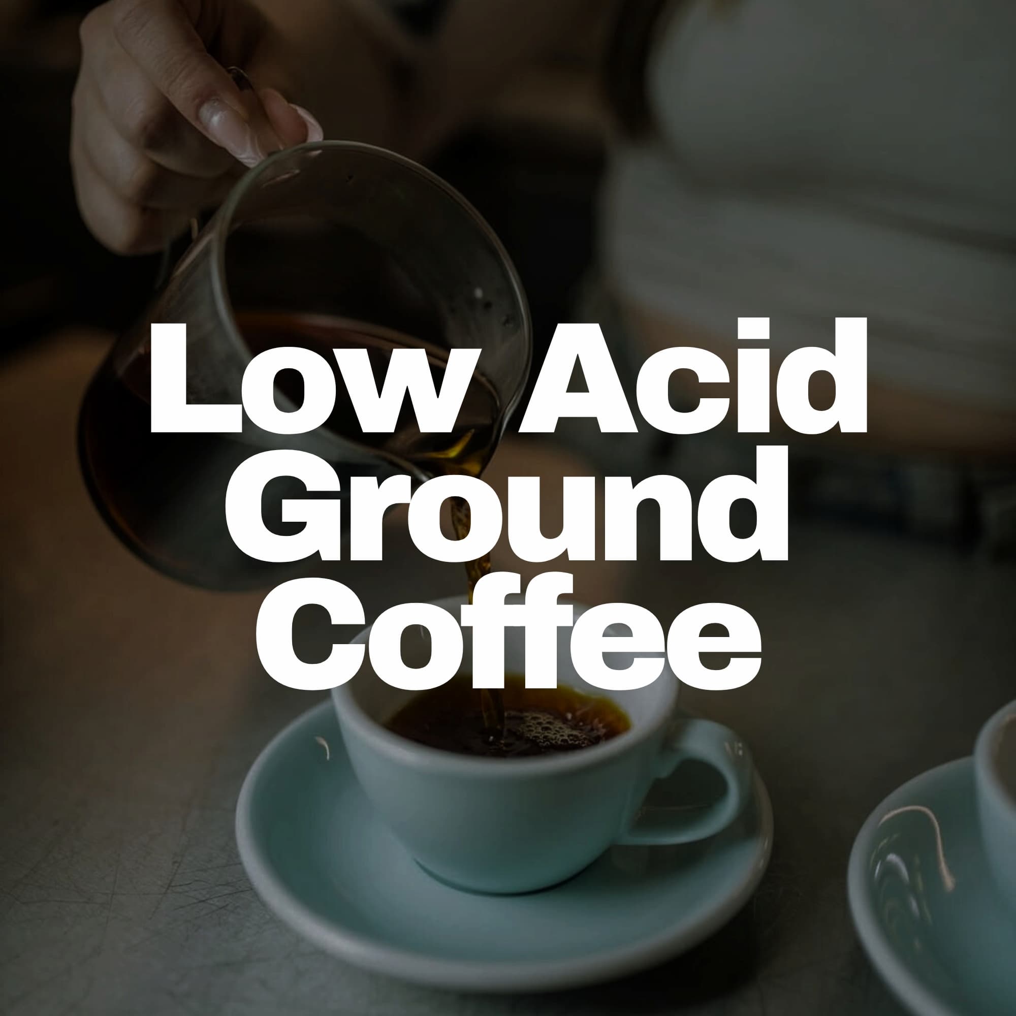 low acid coffee grounds