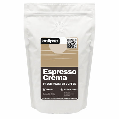 Colipse Espresso Crema coffee package on a white background