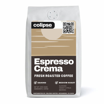 Colipse Coffee Espresso Crema packaging on a white background