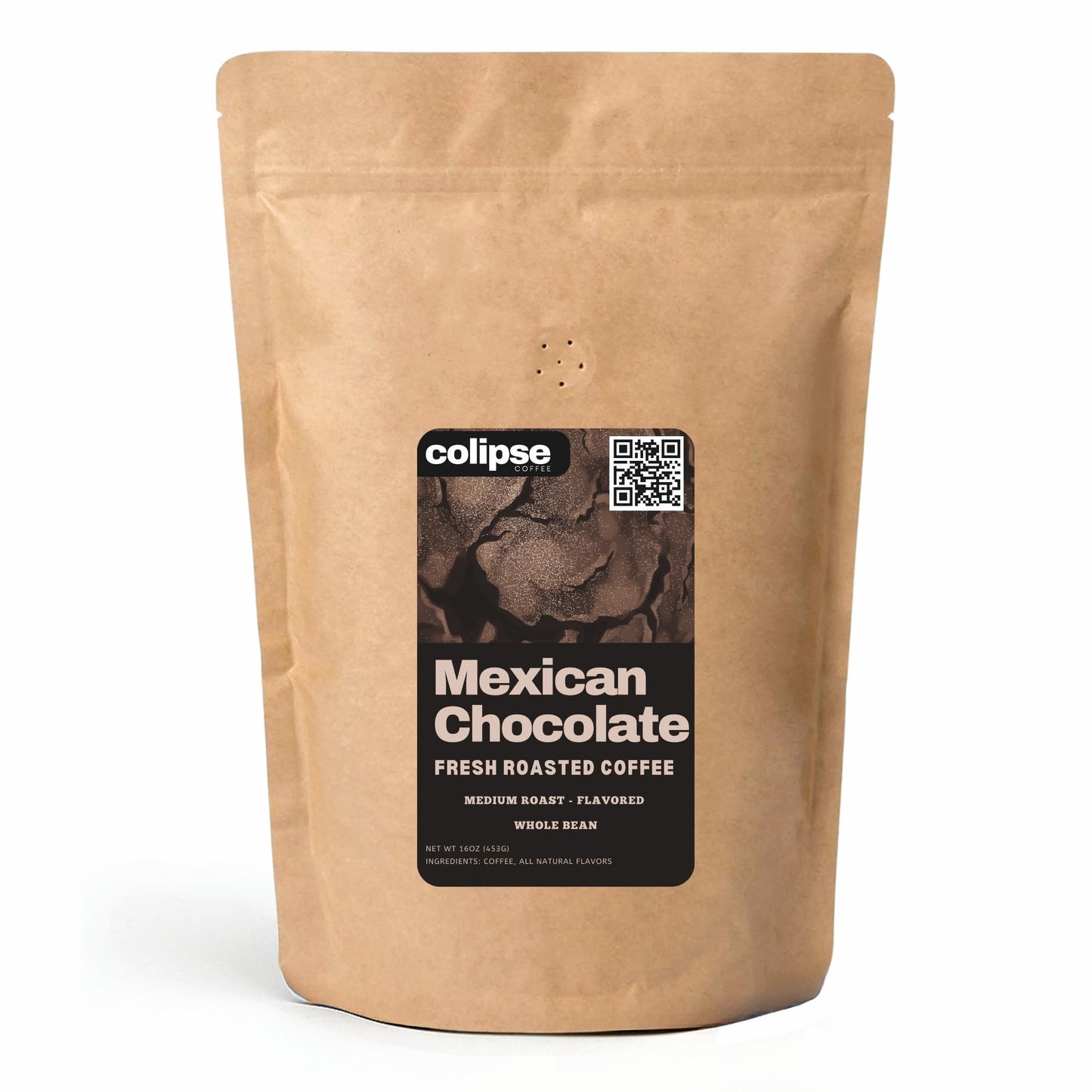 Mexican Chocolate Whole Bean Coffee 16 oz from Colipse