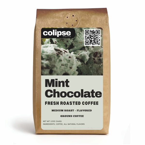 Mint Chocolate Ground Coffee 12 oz from Colipse