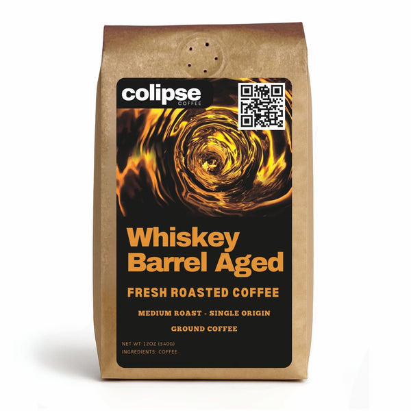 Whiskey Barrel Aged Ground Coffee 12 oz from Colipse